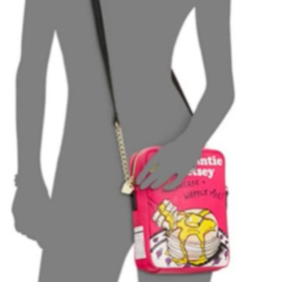 NWT Betsey Johnson Pancakes Flap Jacks Crossbody - Picture 5 of 9